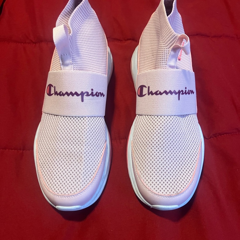 Champion Lady Legend Light Pink Mesh Slip-On Shoes Size 9
